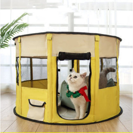 Removable Pet House Oxford Cloth Crate Room Playing Exercise Breeding Delivery Room