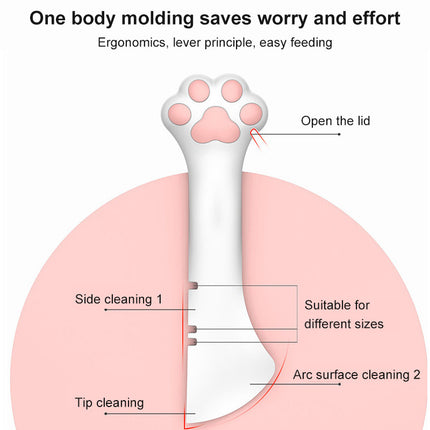 Multifunction Pet Canned Spoon Jar Opener Puppy Feeding Mixing Wet Dry Scoop Cat Dog Accessories Feeder Shovel Pets Tableware Multifunction Pet Canned Spoon Jar Opener Puppy