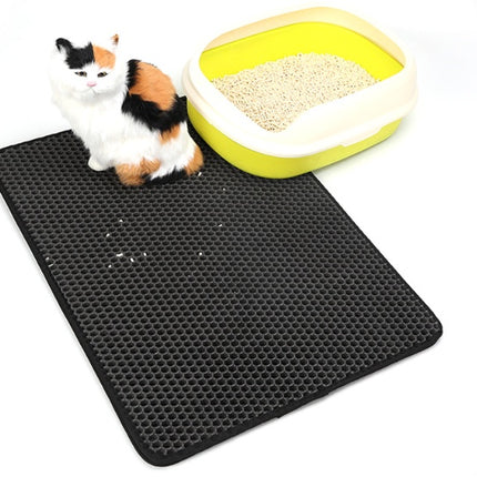 Pet Cat Litter Mat Pet Supplies EVA Double Cat Litter Mat