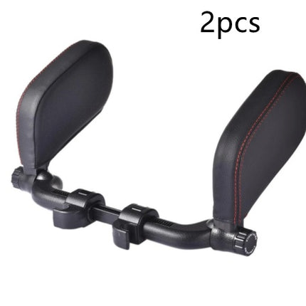 Car headrest pillow Sleep Adjustable Side Car Soft Travel Seat Headrest Auto Leather Support Neck Pillow Cushion car accessories