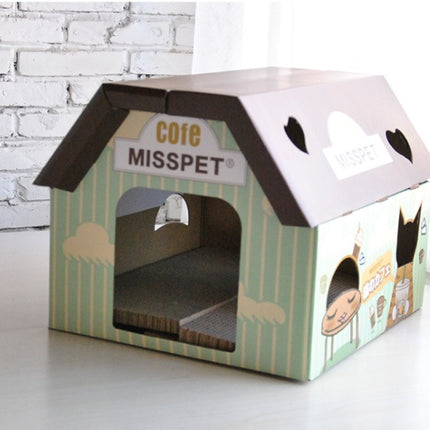 Izakaya coffee house cat scratch board cat litter cat toy corrugated paper cat house sharpener