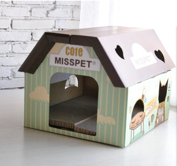 Izakaya coffee house cat scratch board cat litter cat toy corrugated paper cat house sharpener